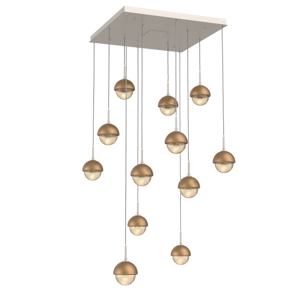 Cabochon Square 12pc Multi-Pendant