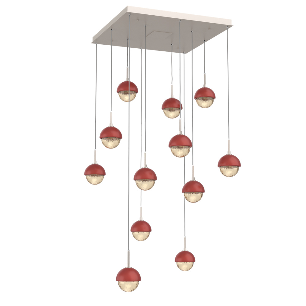 Cabochon Square 12pc Multi-Pendant