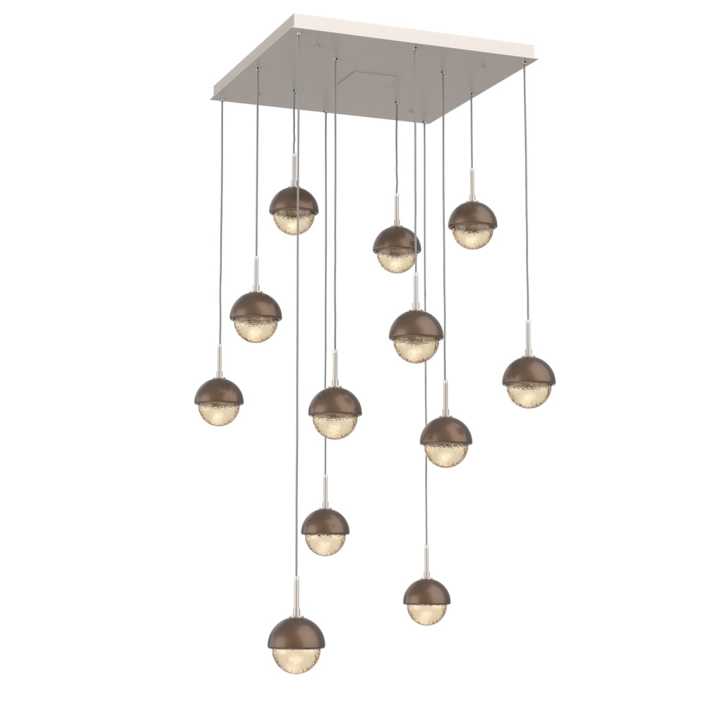 Cabochon Square 12pc Multi-Pendant