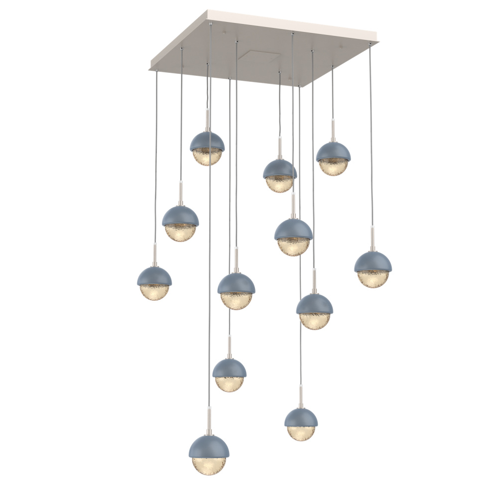 Cabochon Square 12pc Multi-Pendant