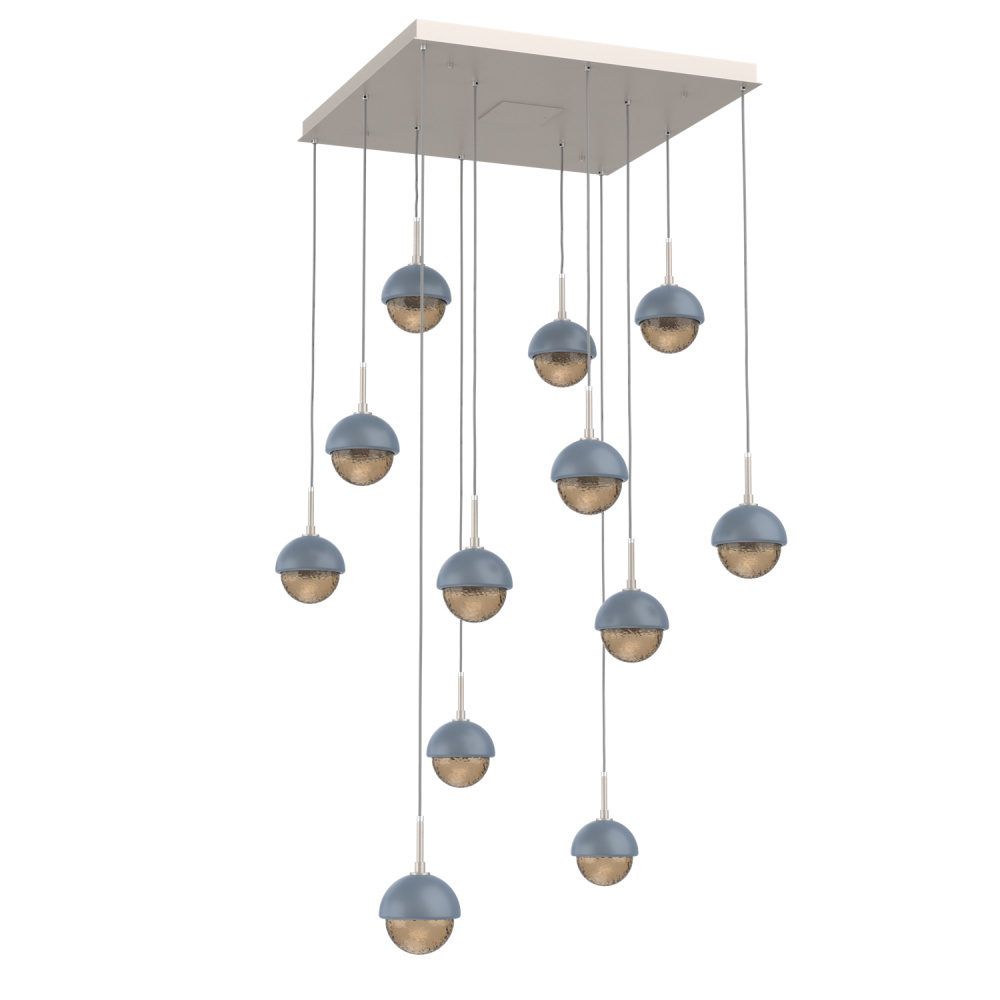 Cabochon Square 12pc Multi-Pendant