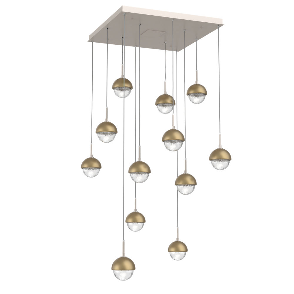 Cabochon Square 12pc Multi-Pendant