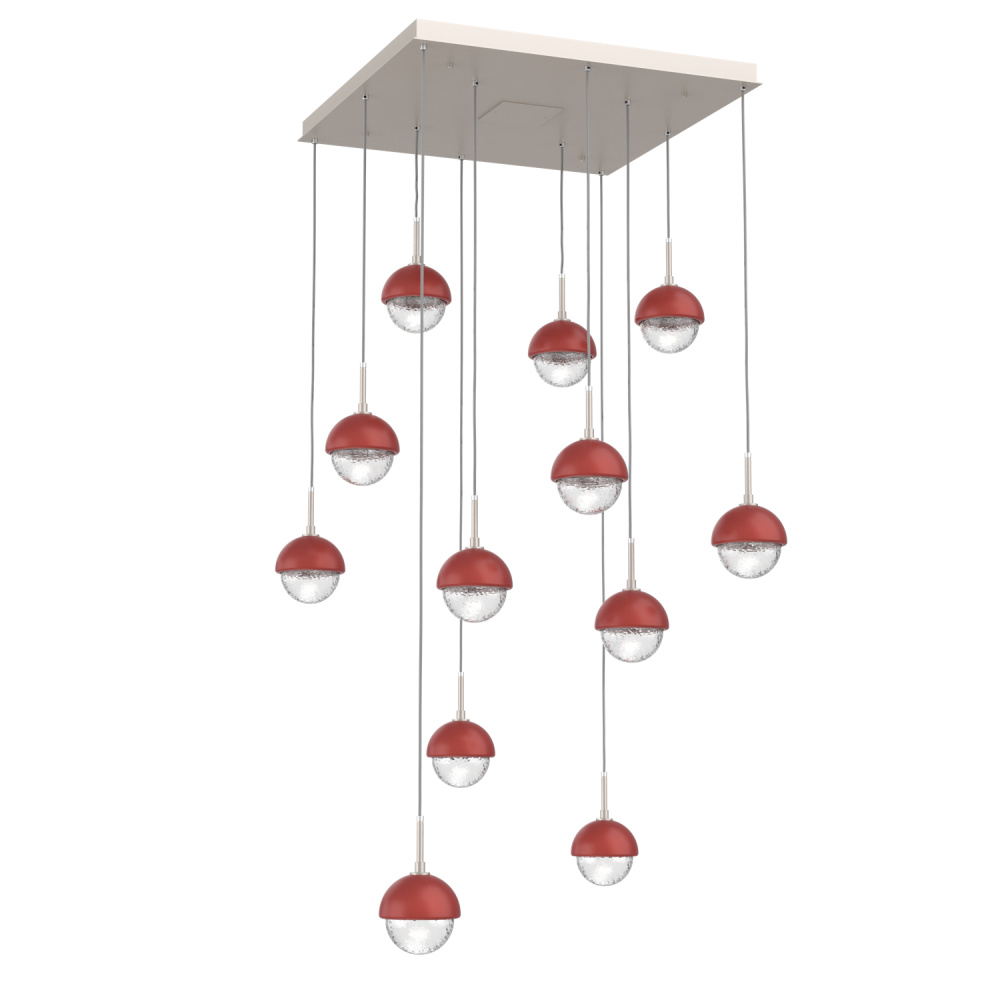 Cabochon Square 12pc Multi-Pendant