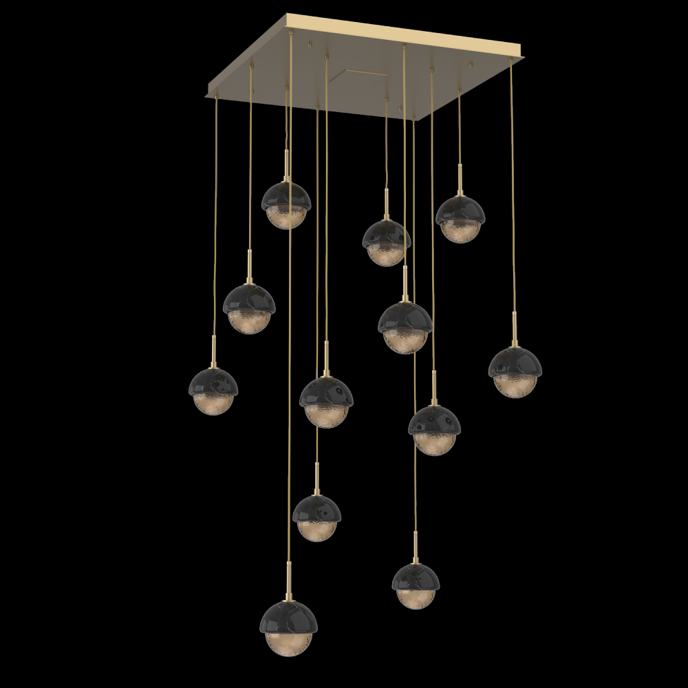 Cabochon Square 12pc Multi-Pendant