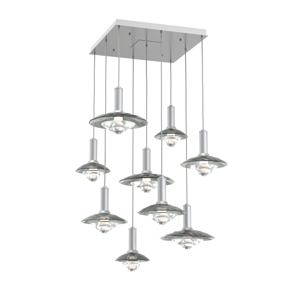 Cirrus Square 9pc Multi-Pendant