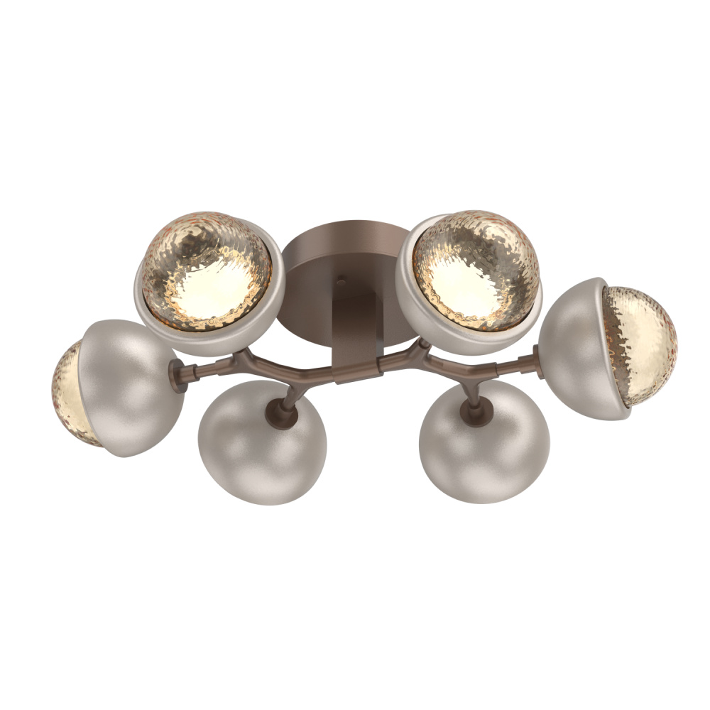 Cabochon Flush Mount Burnished Bronze