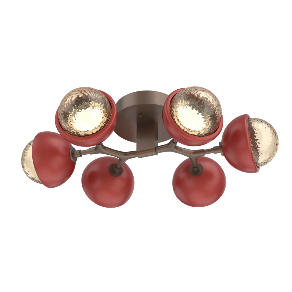 Cabochon Flush Mount Burnished Bronze