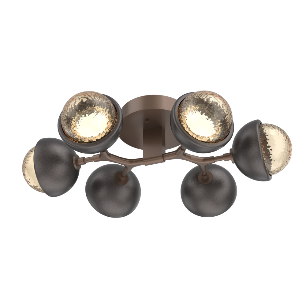 Cabochon Flush Mount Burnished Bronze