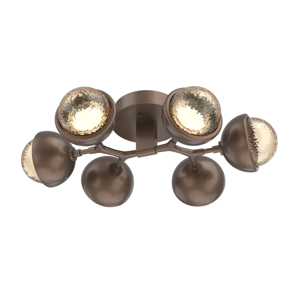 Cabochon Flush Mount Burnished Bronze