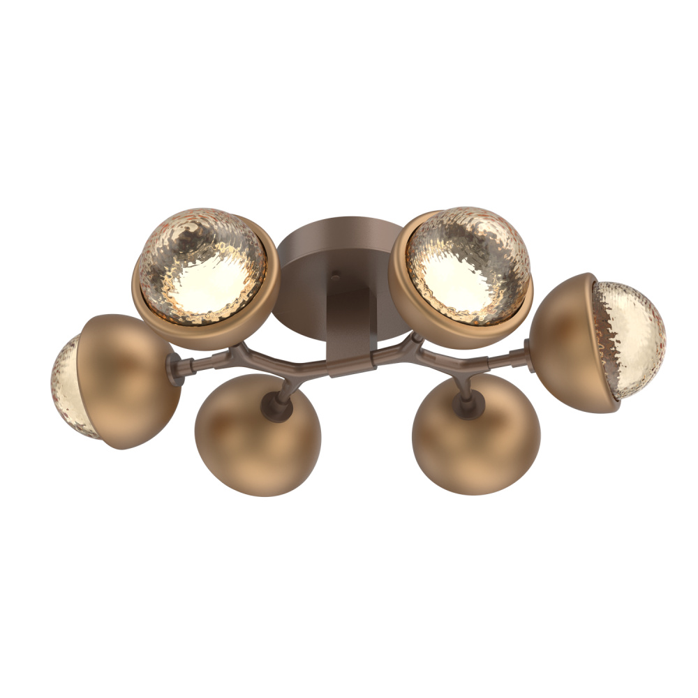 Cabochon Flush Mount Burnished Bronze