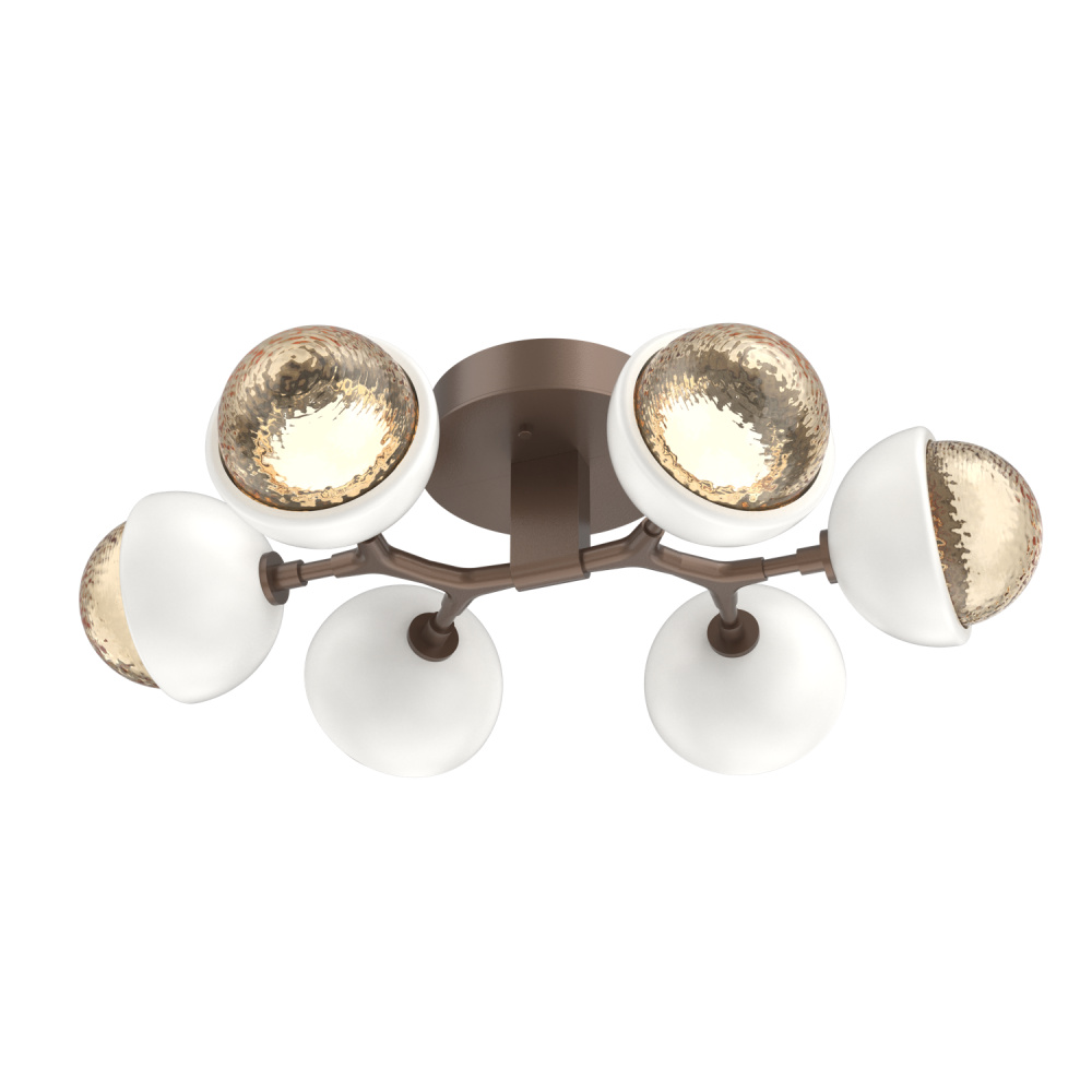 Cabochon Flush Mount Burnished Bronze