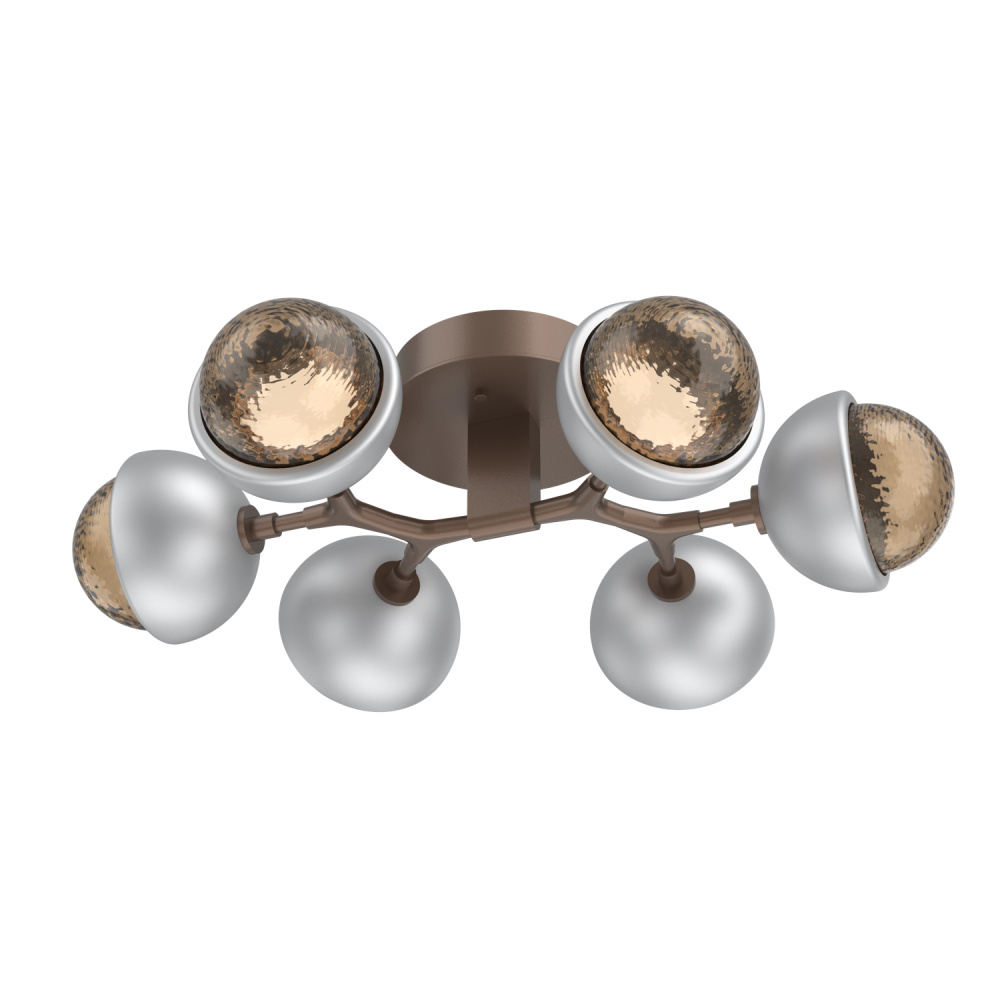 Cabochon Flush Mount Burnished Bronze