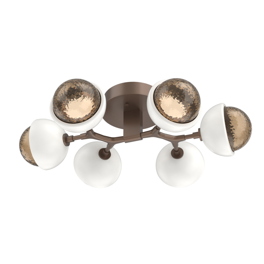 Cabochon Flush Mount Burnished Bronze