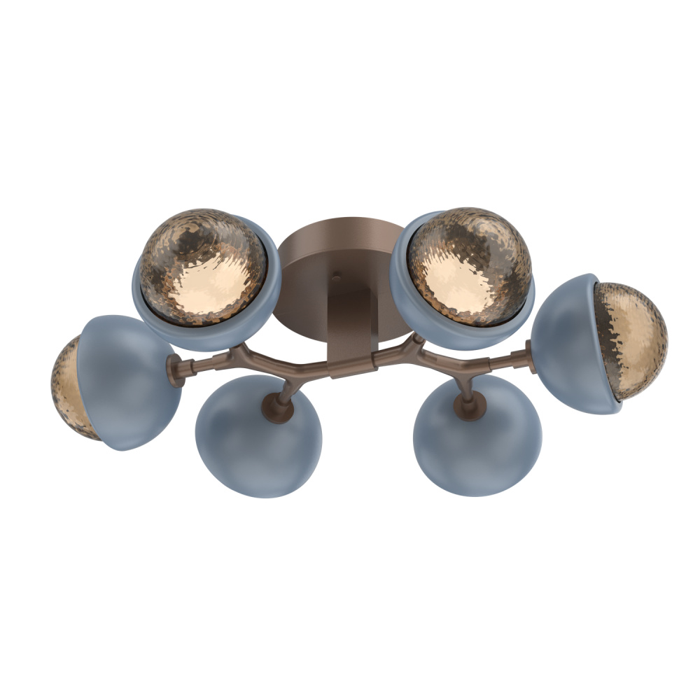 Cabochon Flush Mount Burnished Bronze