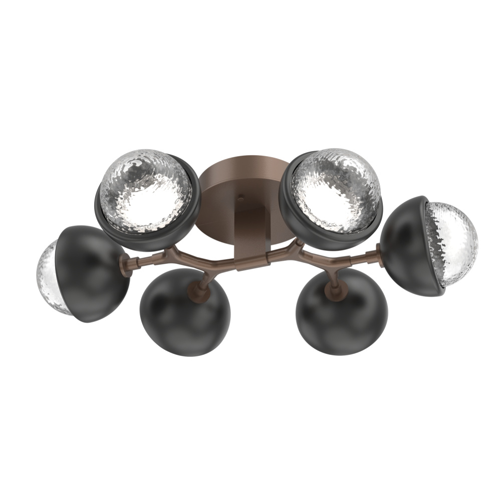 Cabochon Flush Mount Burnished Bronze