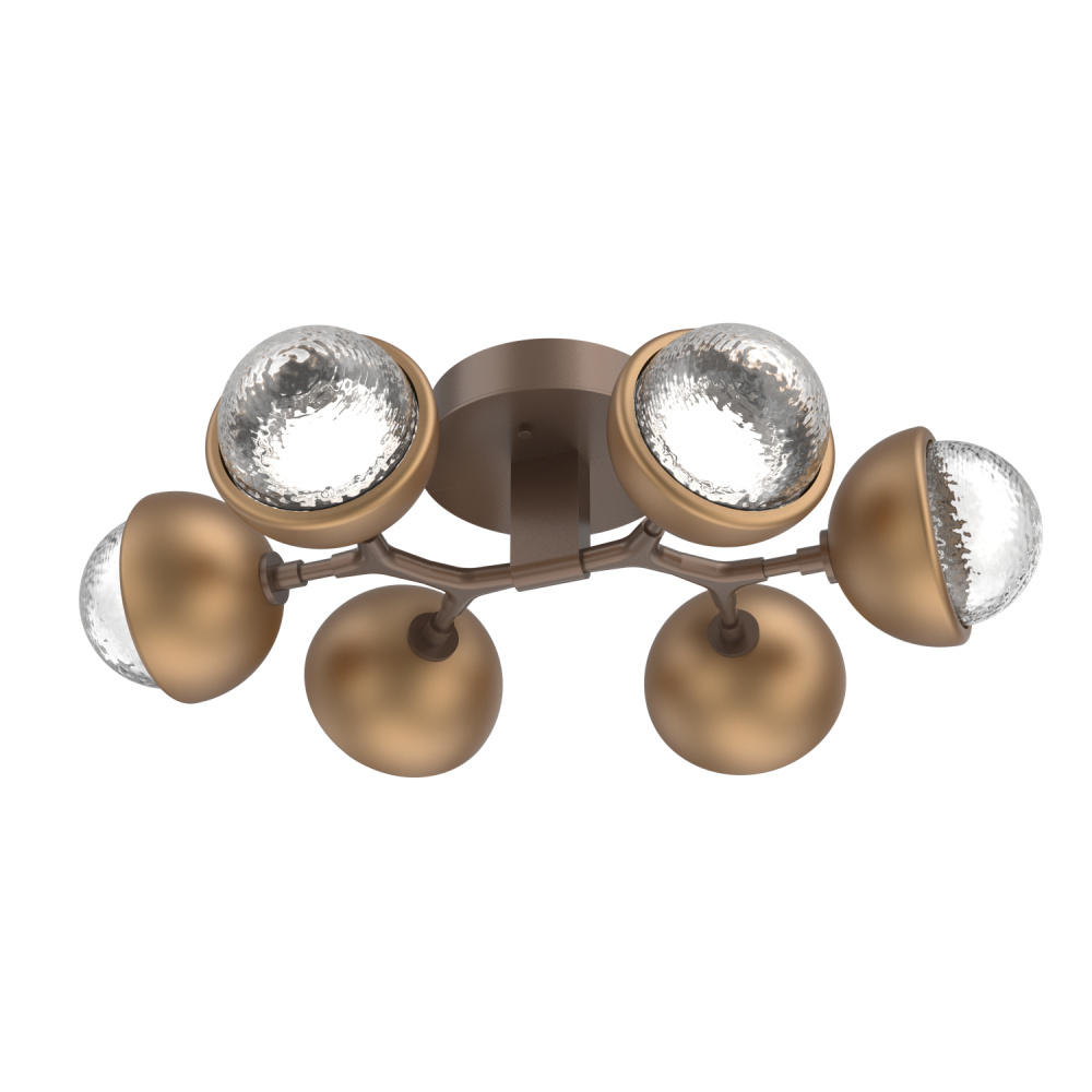 Cabochon Flush Mount Burnished Bronze
