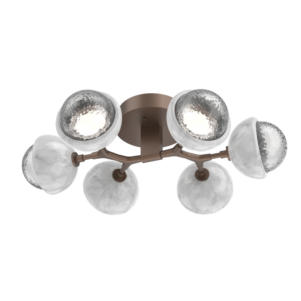 Cabochon Flush Mount Burnished Bronze