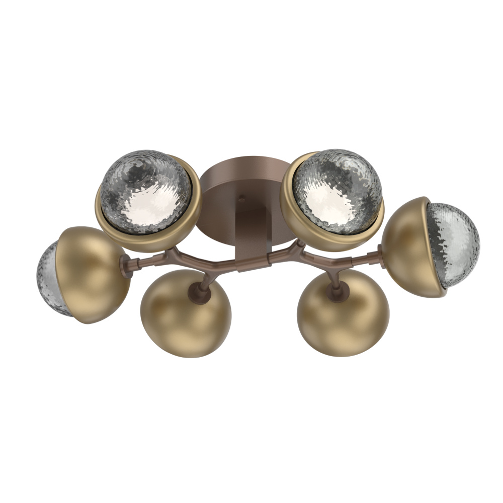 Cabochon Flush Mount Burnished Bronze