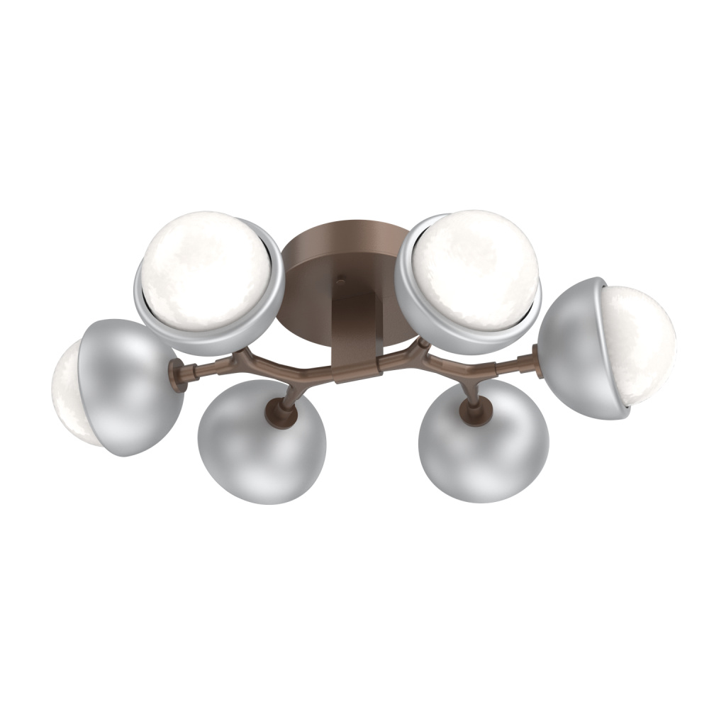 Cabochon Flush Mount Burnished Bronze