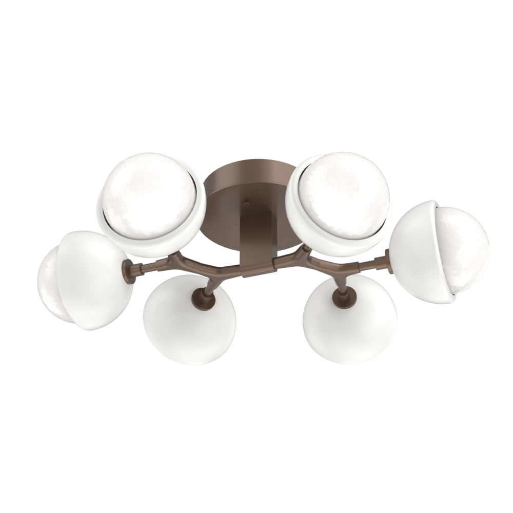 Cabochon Flush Mount Burnished Bronze