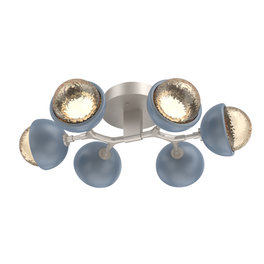 Cabochon Flush Mount Beige Silver