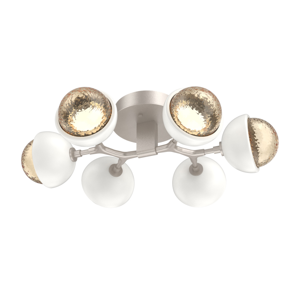 Cabochon Flush Mount Beige Silver