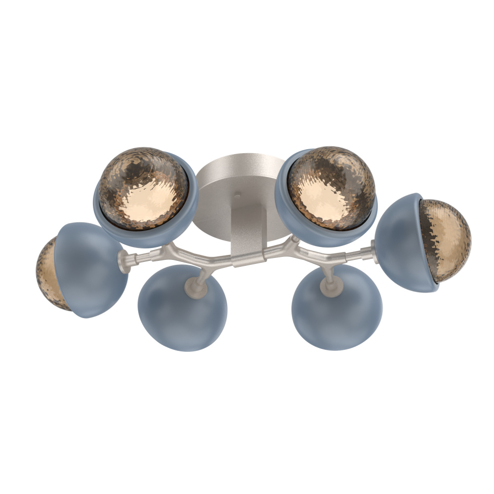 Cabochon Flush Mount Beige Silver