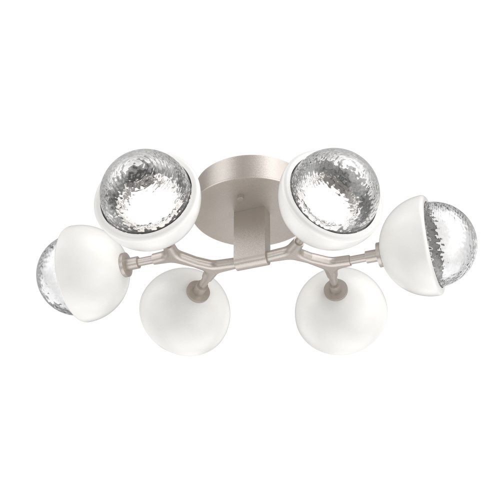 Cabochon Flush Mount Beige Silver