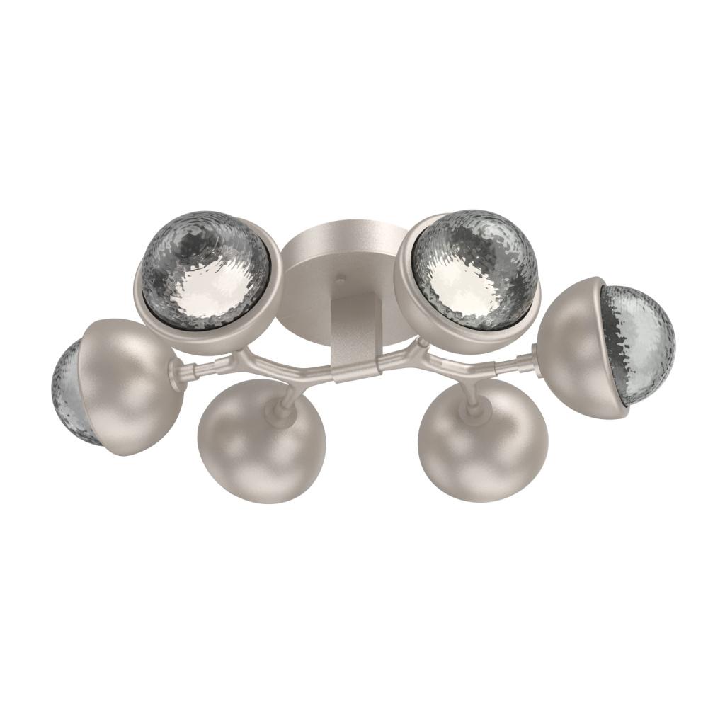 Cabochon Flush Mount Beige Silver