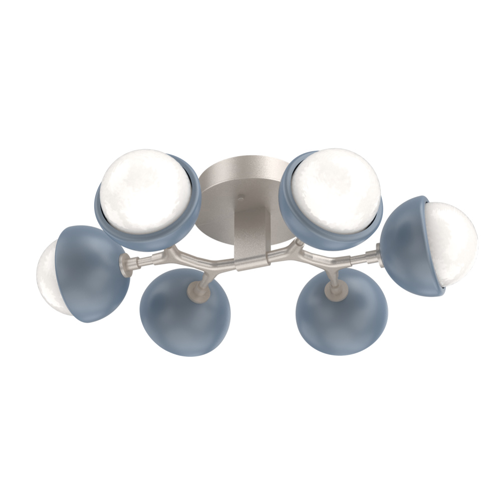 Cabochon Flush Mount Beige Silver