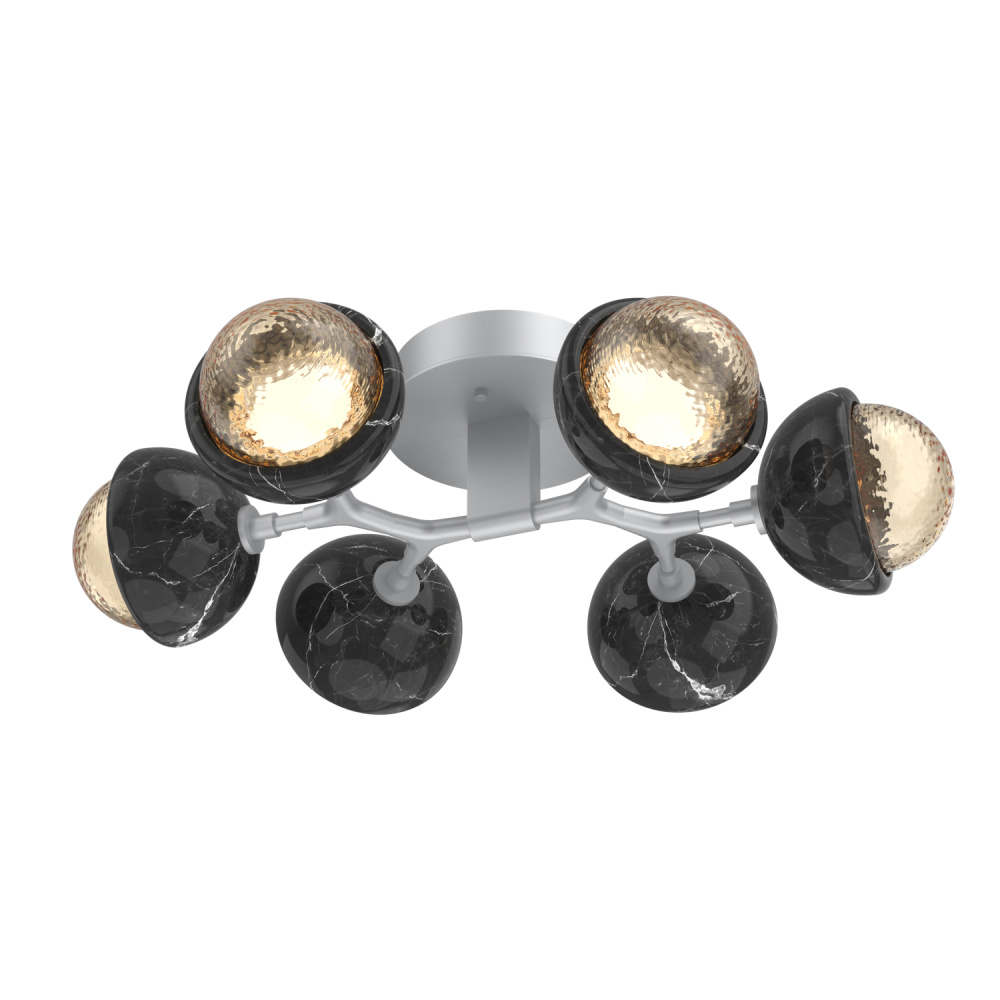 Cabochon Flush Mount Classic Silver