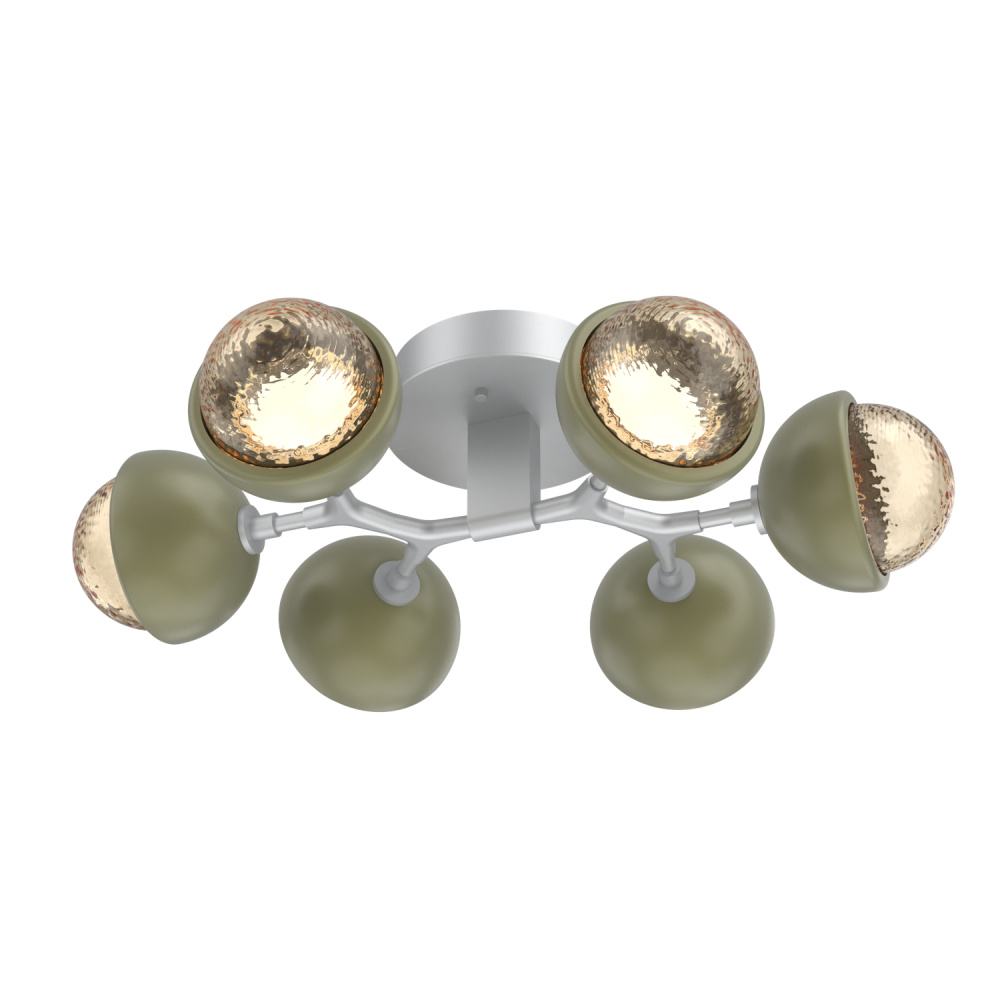 Cabochon Flush Mount Classic Silver