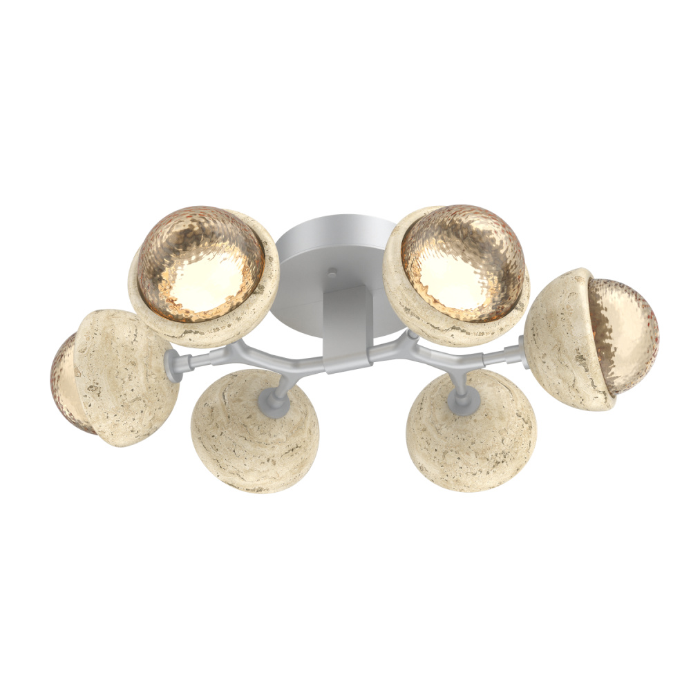 Cabochon Flush Mount Classic Silver