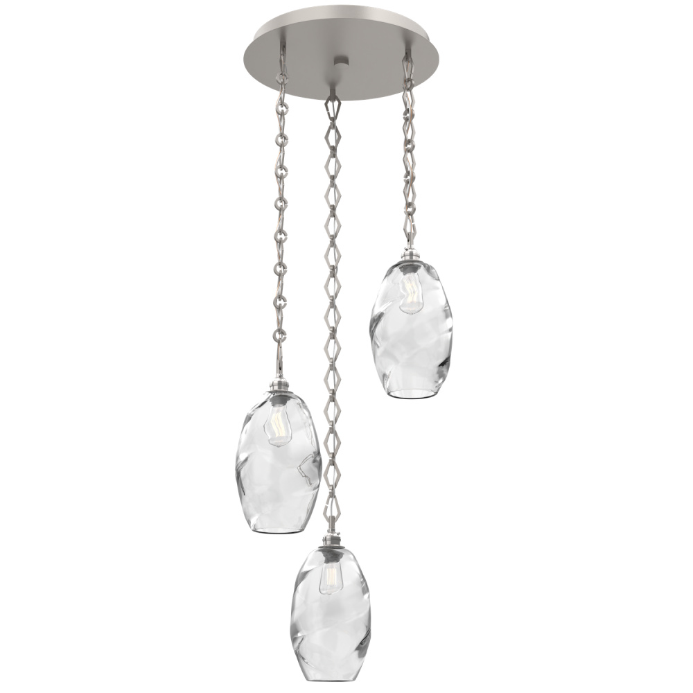 Ellisse Round 3pc Multi-Pendant with Chain