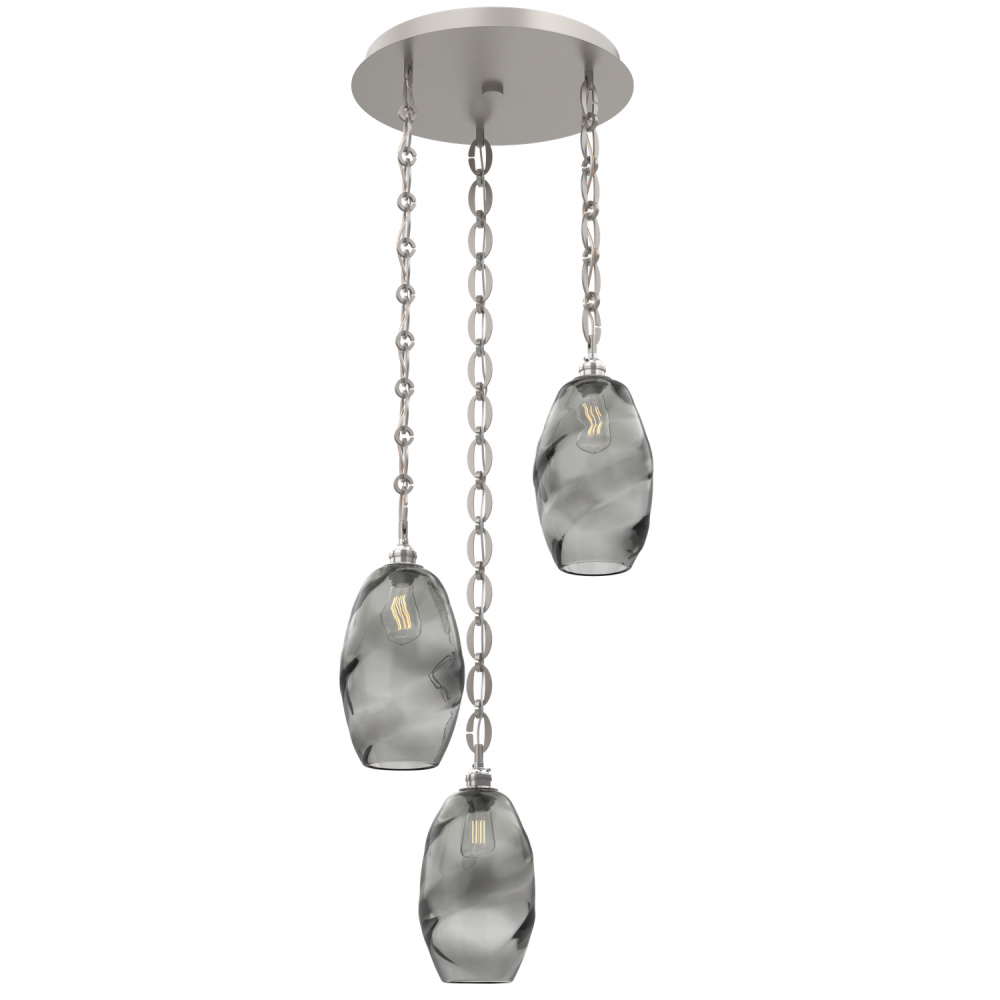 Ellisse Round 3pc Multi-Pendant Chain