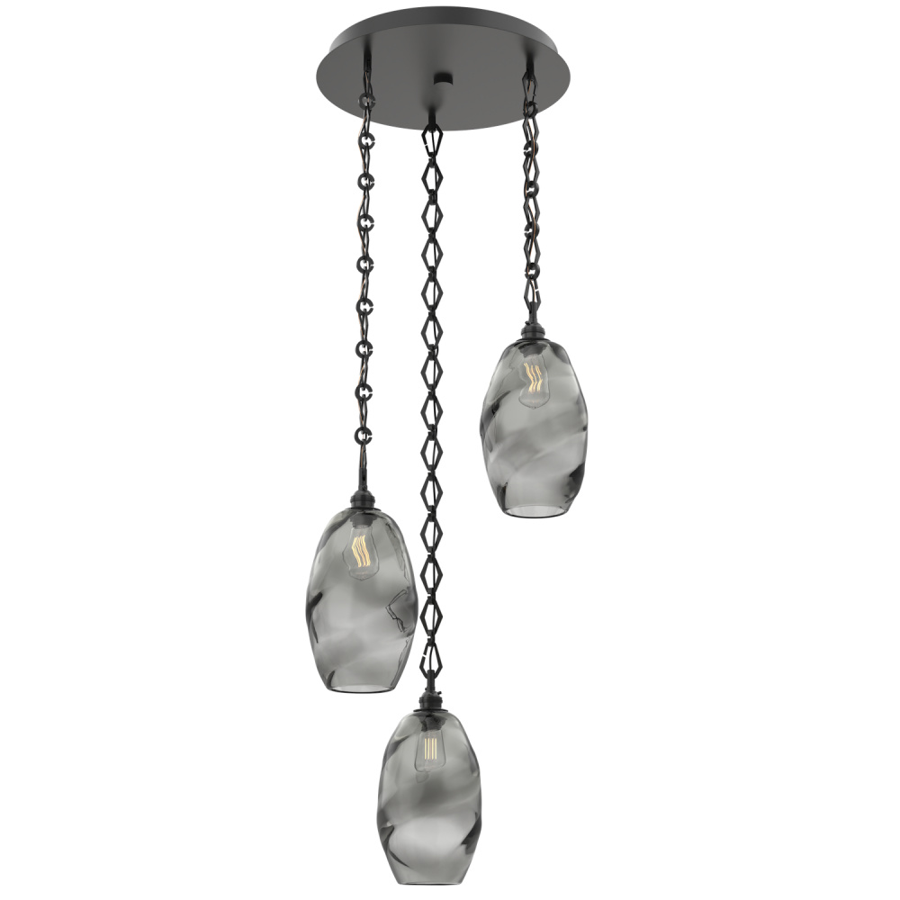 Ellisse Round 3pc Multi-Pendant with Chain