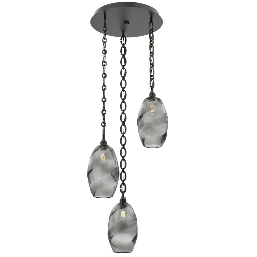 Ellisse Round 3pc Multi-Pendant with Chain