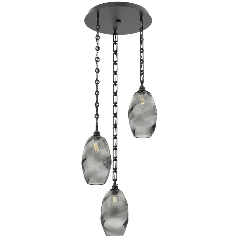 Ellisse Round 3pc Multi-Pendant with Chain