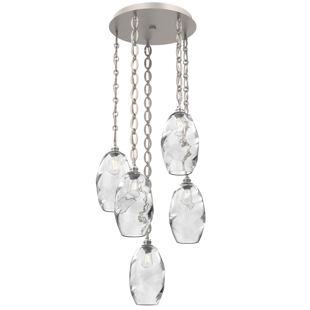 Ellisse Round 5pc Multi-Pendant Chain