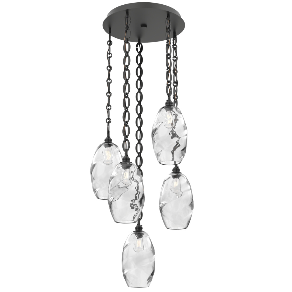 Ellisse Round 5pc Multi-Pendant with Chain