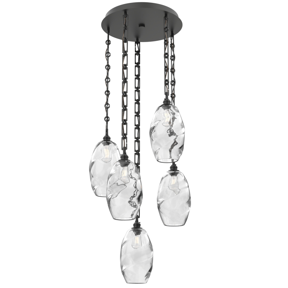 Ellisse Round 5pc Multi-Pendant with Chain