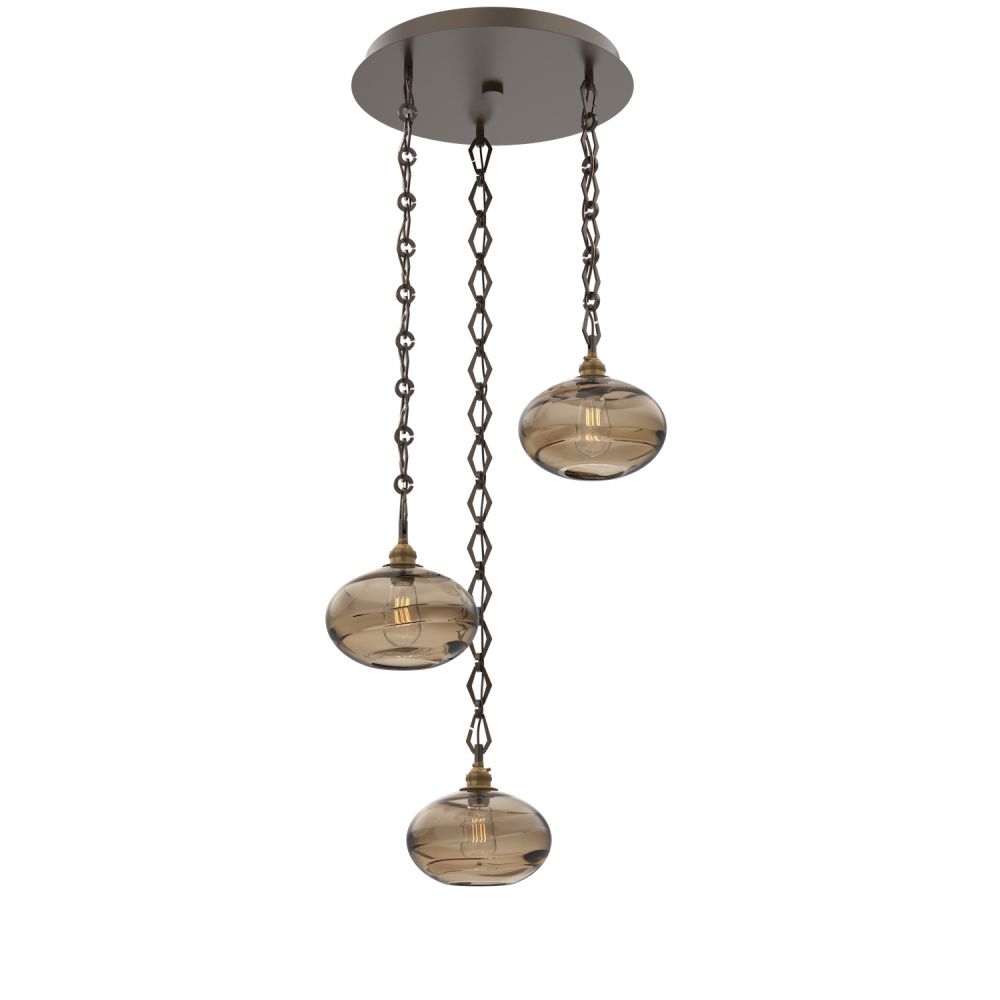 Coppa Round 3pc Multi-Pendant Chain