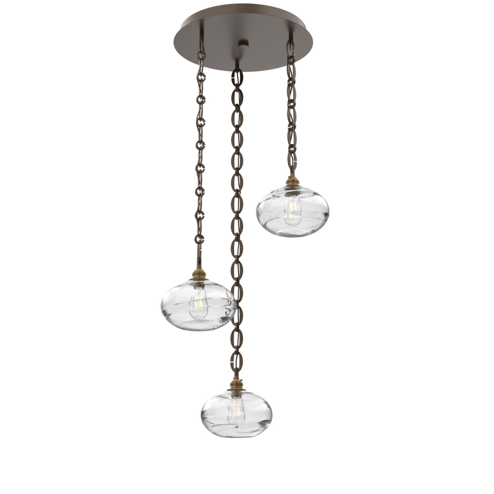 Coppa Round 3pc Multi-Pendant Chain