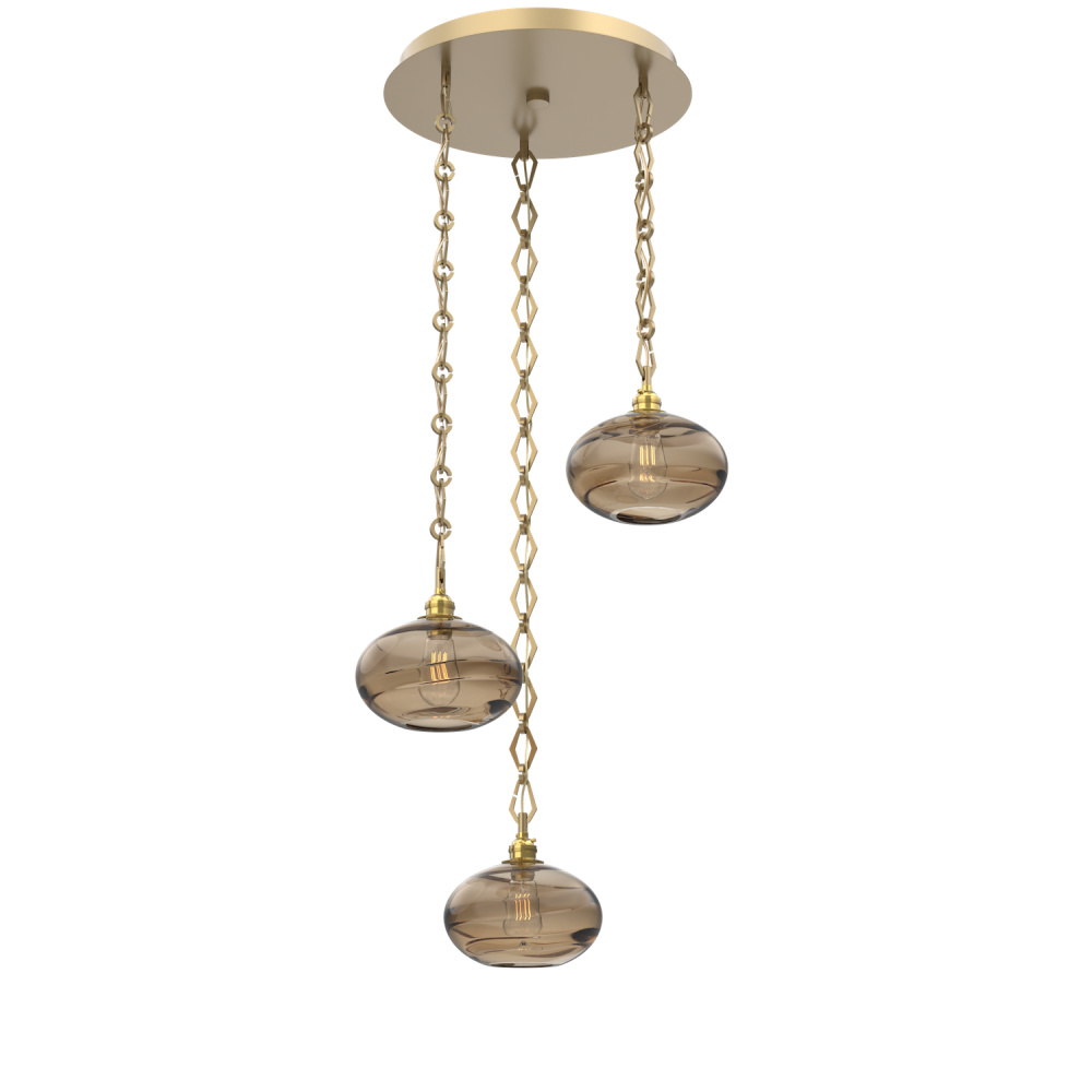 Coppa Round 3pc Multi-Pendant Chain