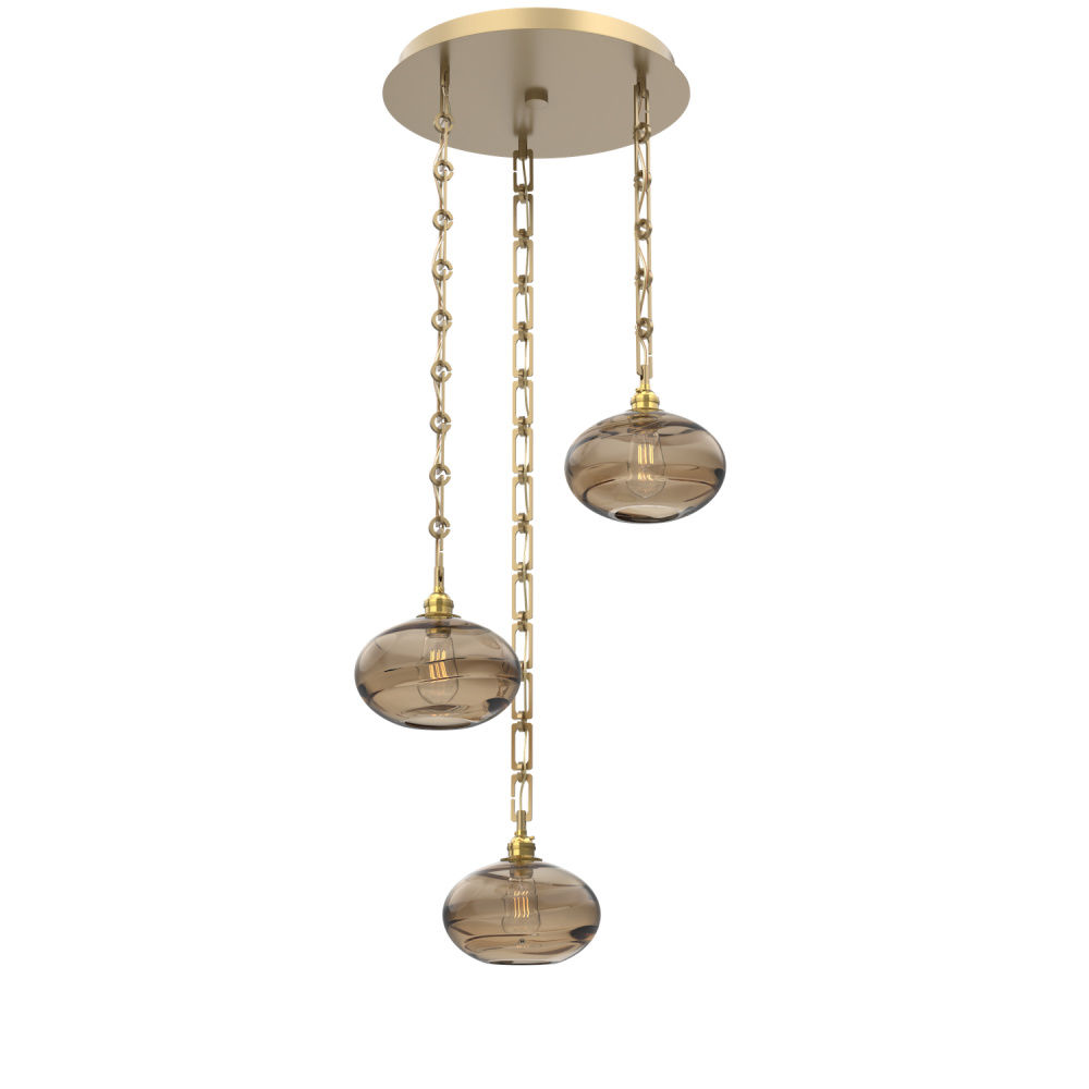 Coppa Round 3pc Multi-Pendant Chain