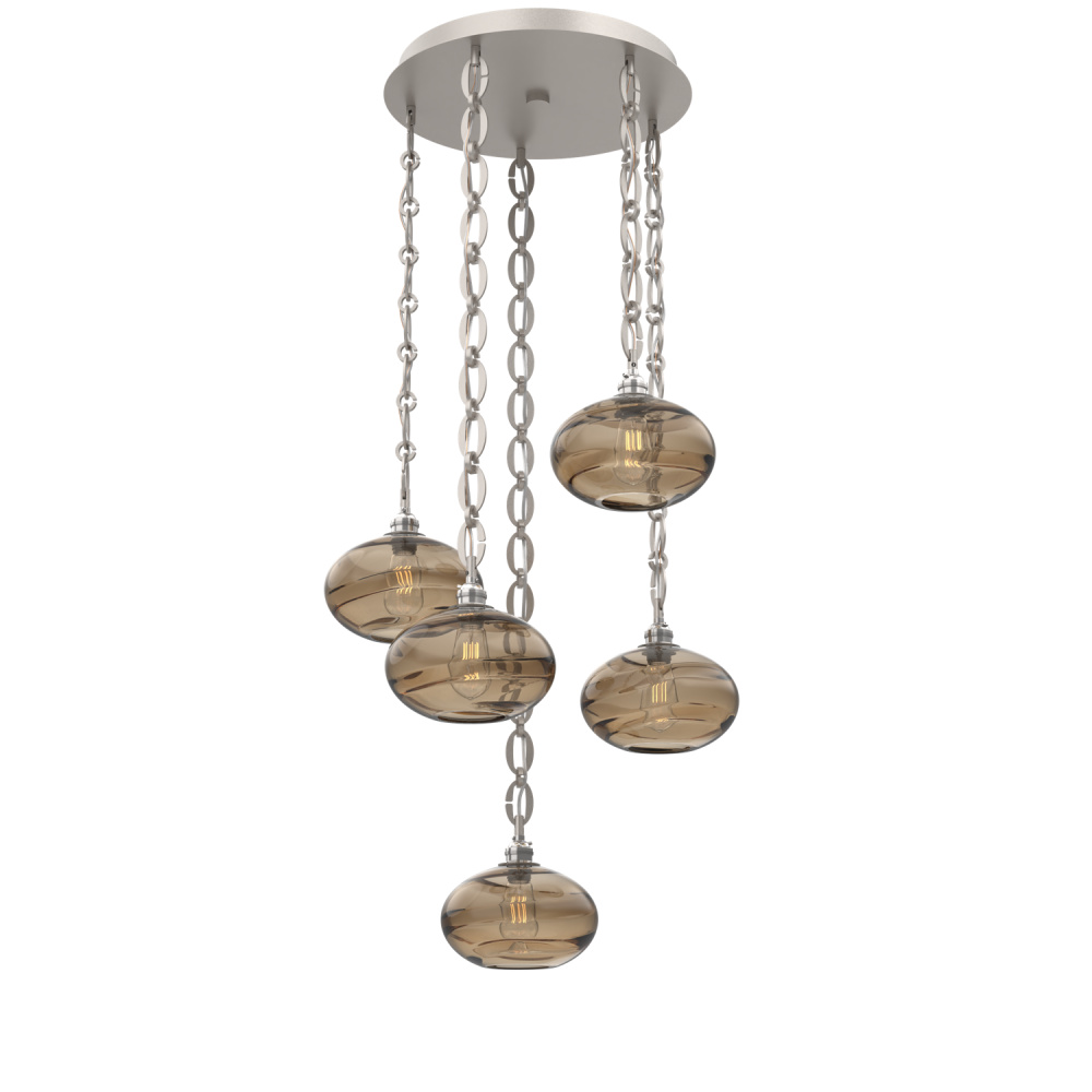 Coppa Round 5pc Multi-Pendant with Chain
