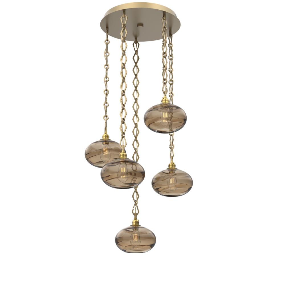 Coppa Round 5pc Multi-Pendant Chain