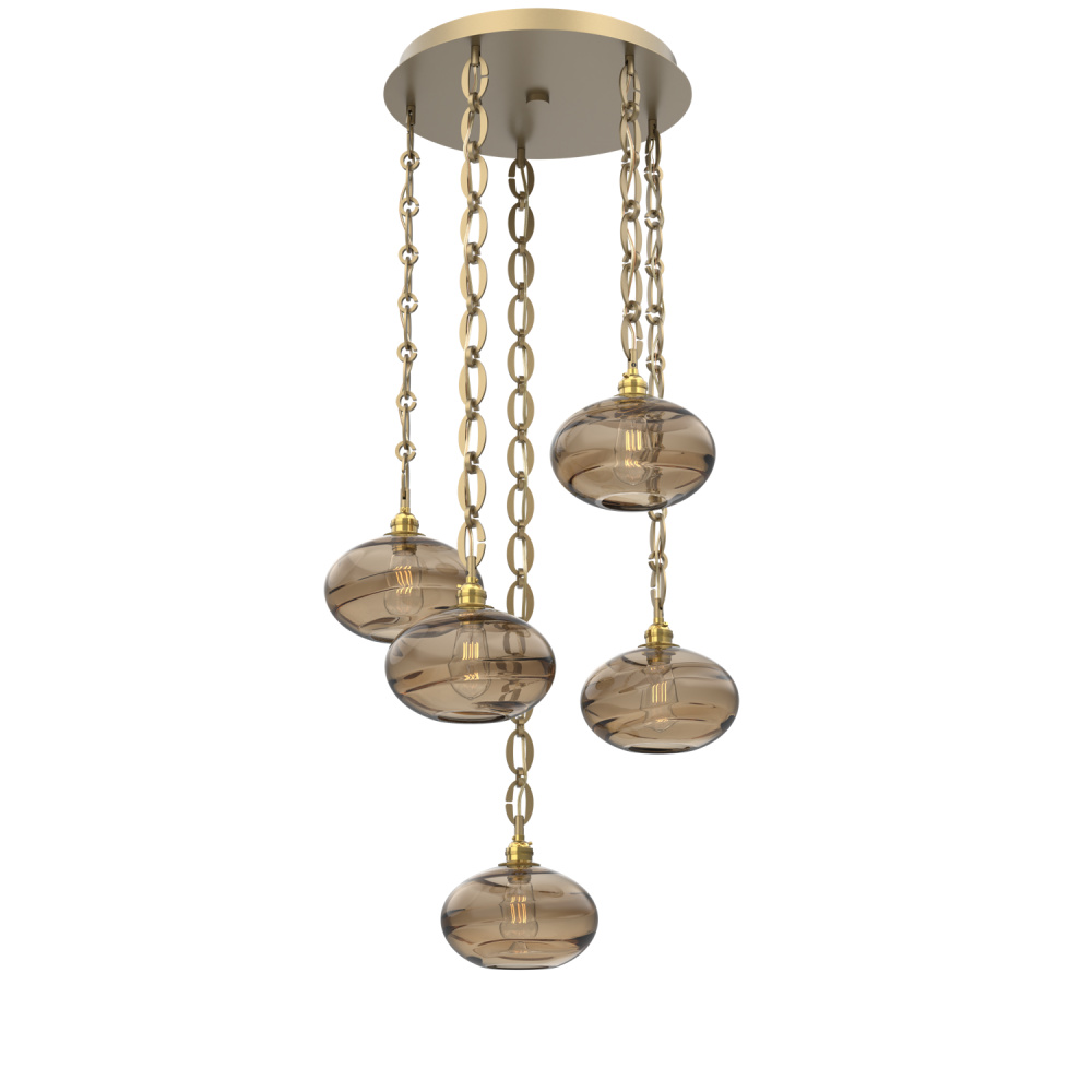 Coppa Round 5pc Multi-Pendant Chain