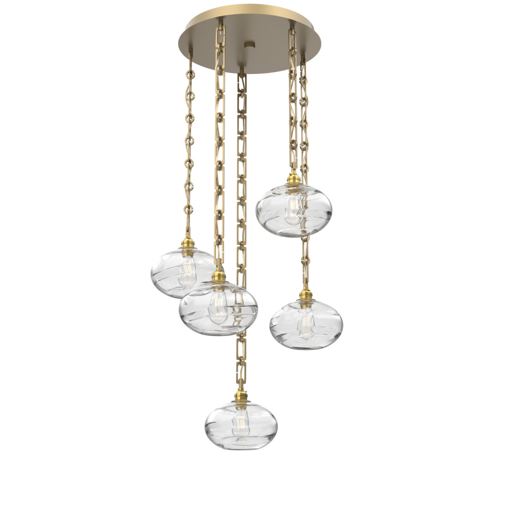 Coppa Round 5pc Multi-Pendant with Chain