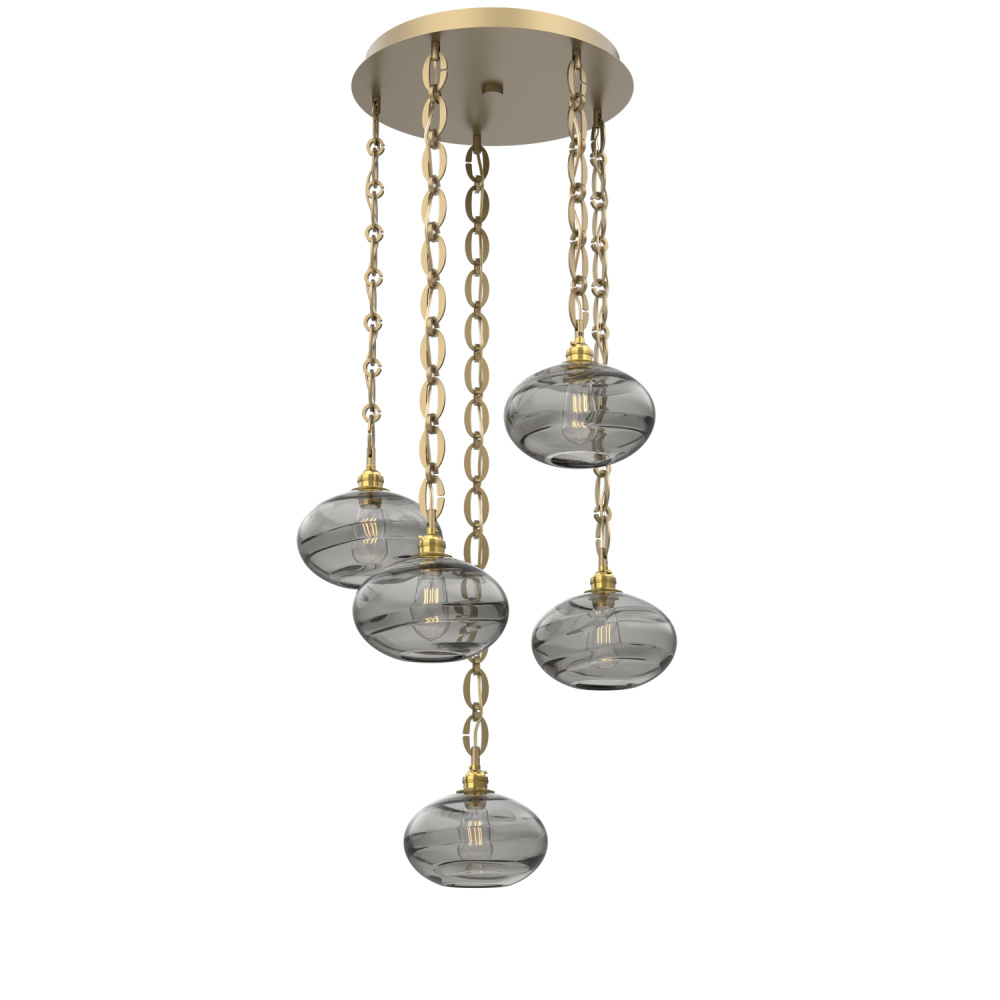 Coppa Round 5pc Multi-Pendant with Chain